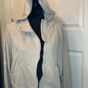 Cream Relaxed Oversized Sweatshirt Hoodie